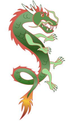 Chinese Dragon - Vertcal