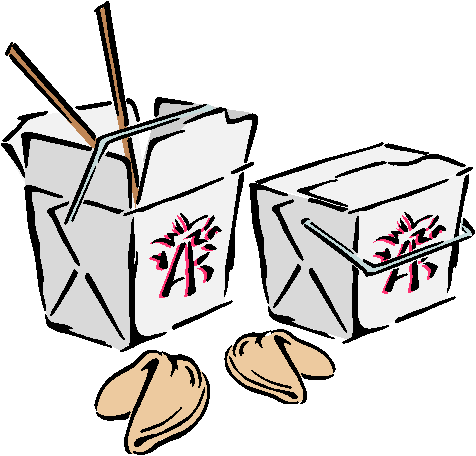 Chinese food takeaway clipart