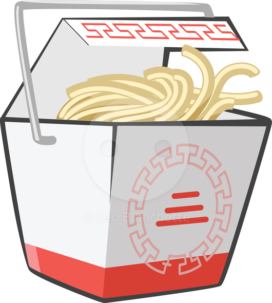 Chinese food takeaway clipart .