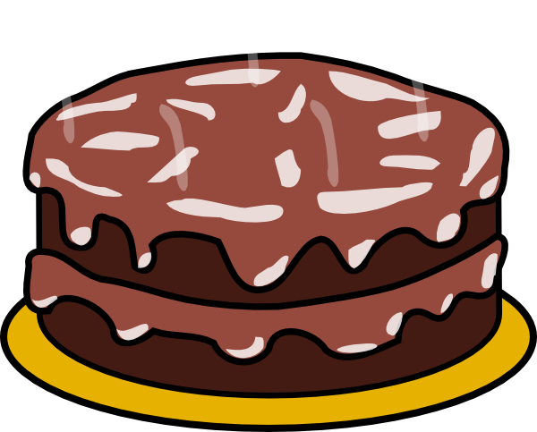 chocolate cake clipart