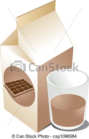 ... Chocolate milk - Illustration of a carton of chocolate milk.
