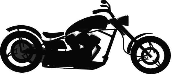 chopper clipart - Motorcycle Clipart Black And White