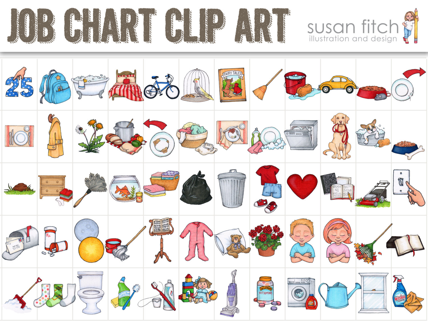 ... Chore Chart Clip Art. 