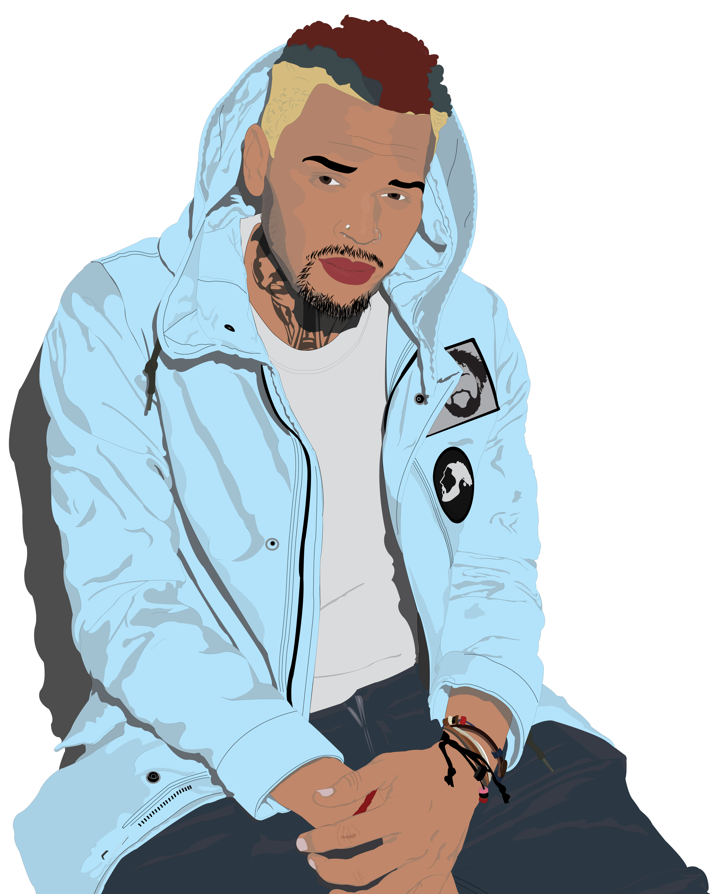 Chris Brown Portrait by NinjaGKTA on DeviantArt · Chris Brown Clipart