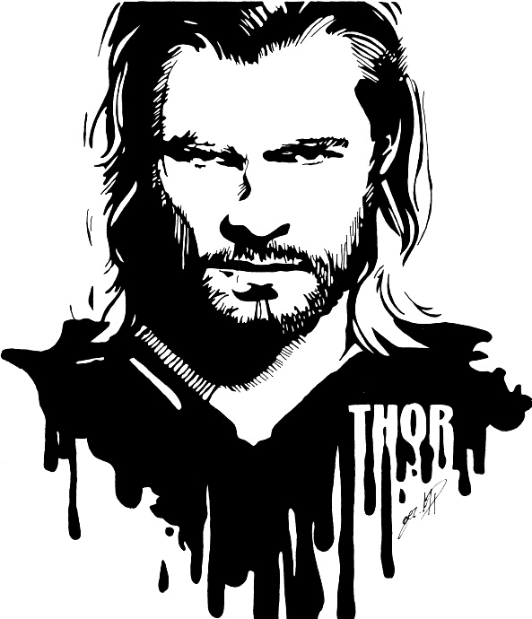 Chris Hemsworth as Thor by Melski83 ClipartLook.com 
