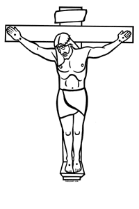 Christ on Cross 3 Clipart .