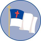 Christian Flag Clip Art Illus - Christian Flag Clip Art