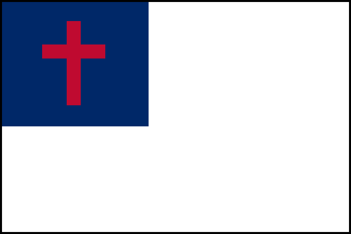 Christian Flag Clip Art Illus