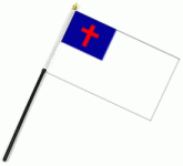Christian Flag - Economy Hand - Christian Flag Clip Art