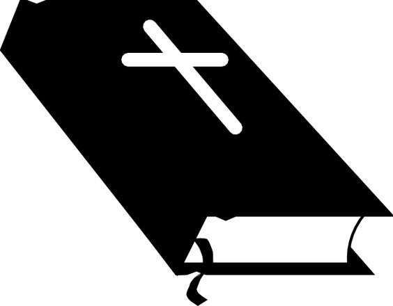 christian symbol black line .
