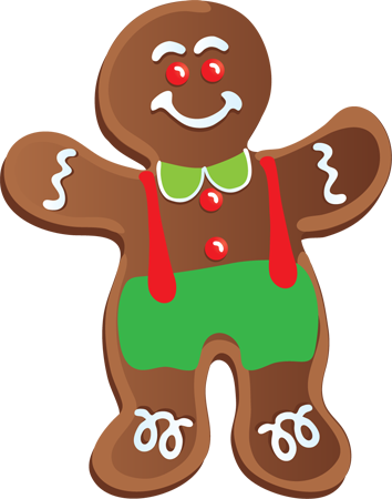 christmas cookie border clipart