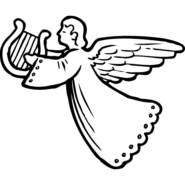 Christmas angels clipart free