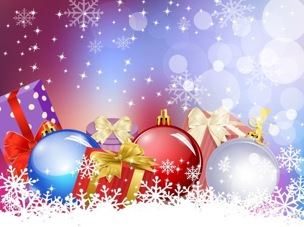 christmas background vector a - Christmas Decorations Clipart