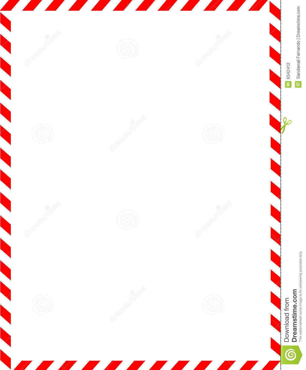 Christmas Borders - Candy Cane Border Clip Art Free