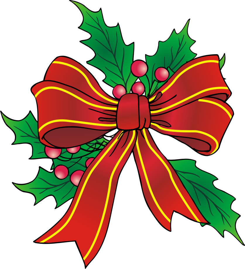 Christmas Bow Clip Art Cliparts Co