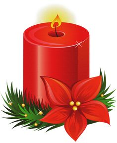 CHRISTMAS CANDLE CLIP ART