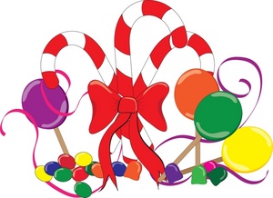 Christmas candy clip art . - Free Candy Clip Art