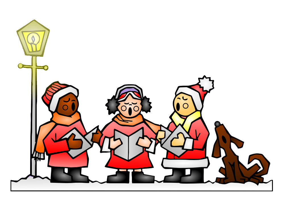 Christmas carolers clipart .