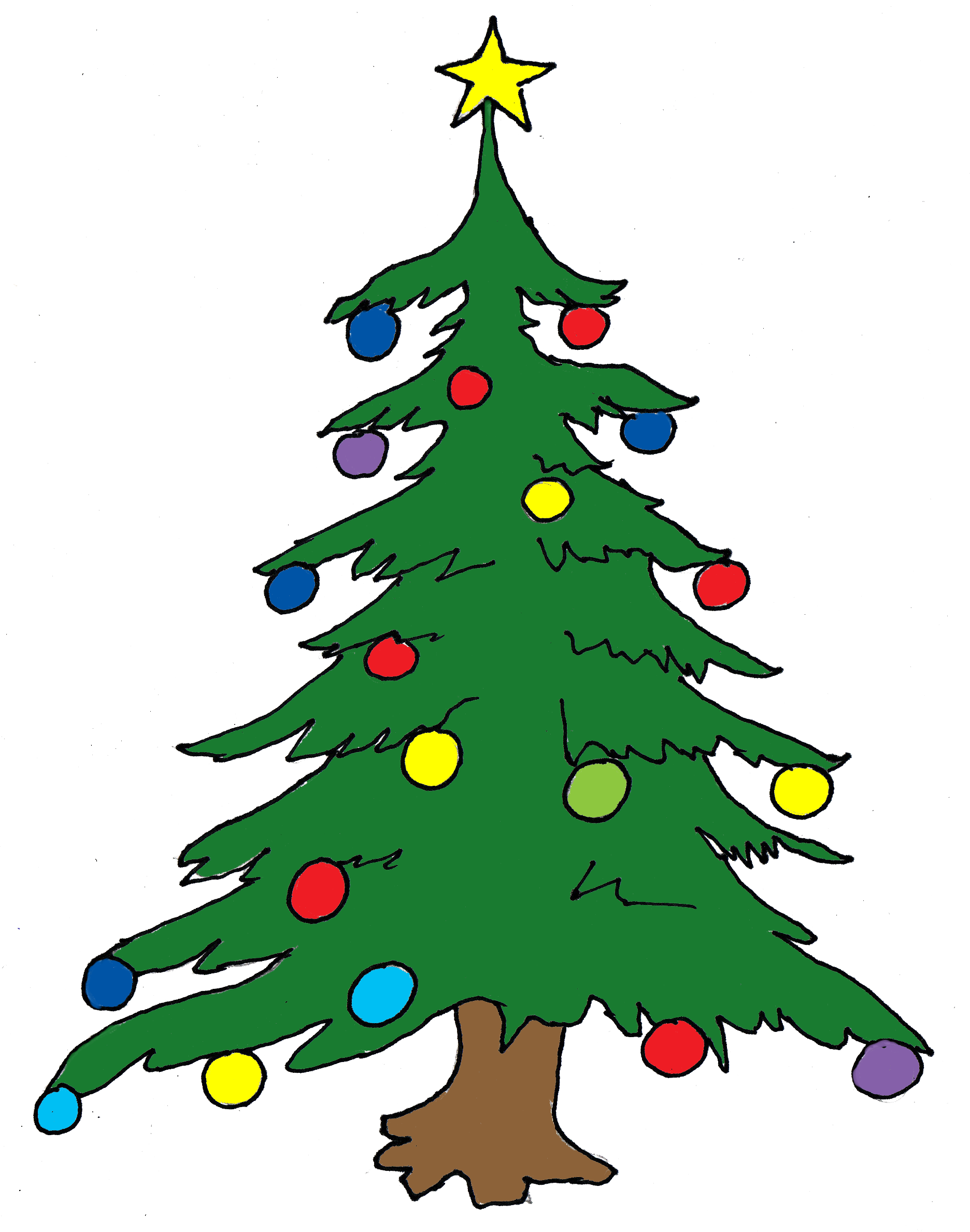 Christmas Clip Art - Free Christmas Tree Clip Art