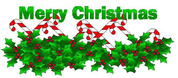 Christmas Clip Art Holly And  - Merry Christmas Clipart Images