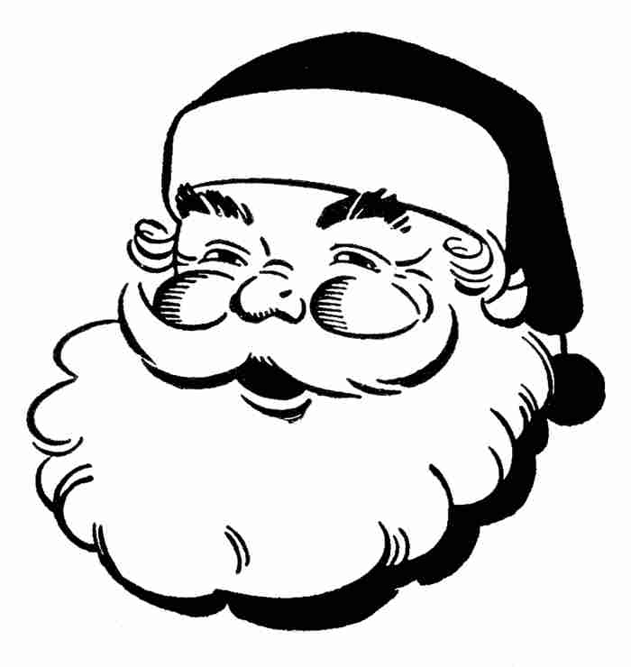Christmas Clipart Black And .