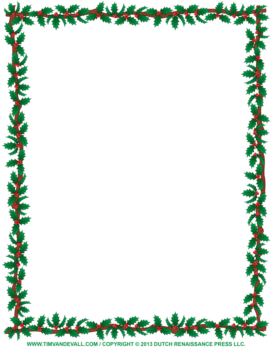 christmas clipart borders - Free Christmas Clipart Borders Printable
