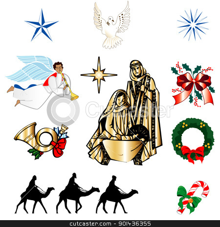 Christmas Clipart Religious . - Free Religious Christmas Clip Art