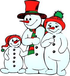 Christmas Clipart | Snowman . - Winter Holiday Clip Art