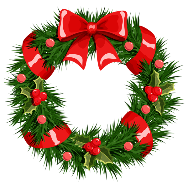 Christmas Clipart Wreath Free - Clip Art Wreath