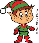 ... Christmas Elf - Happy Smiling Boy Christmas Santau0026#39;s Elf Christmas Elf Clipartby ...