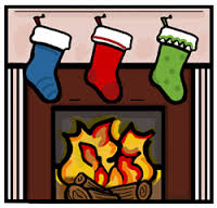 Christmas Fireplace - Christmas Fireplace Clipart