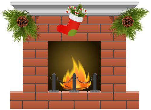 Christmas fireplace clipart t - Fireplace Clipart