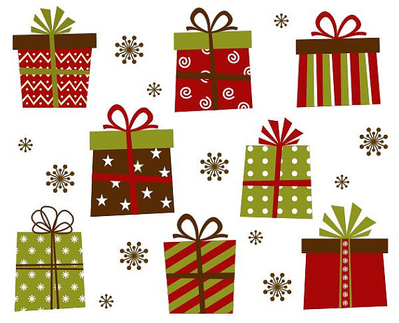 Christmas Gift Boxes Clip Art - Christmas Gift Clip Art