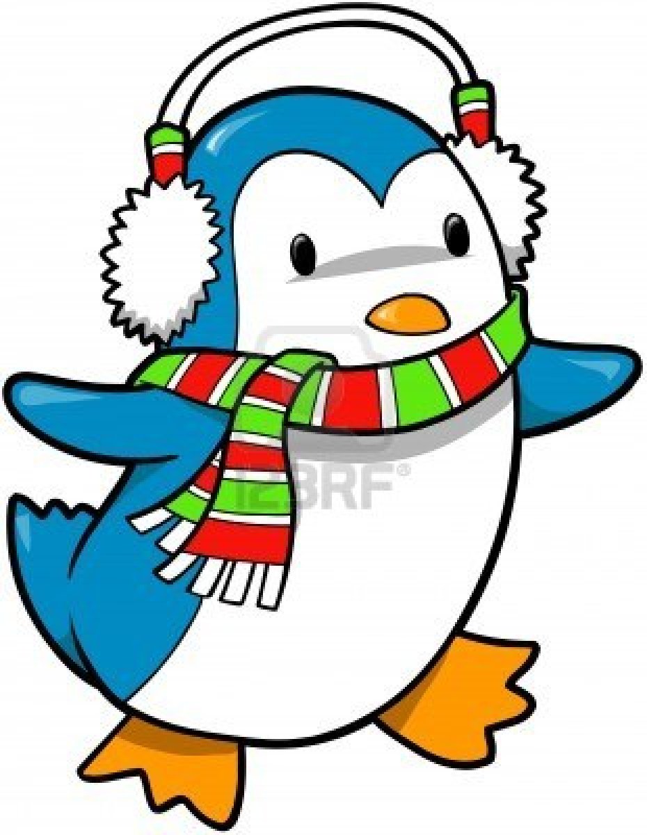Christmas Holiday Penguin .