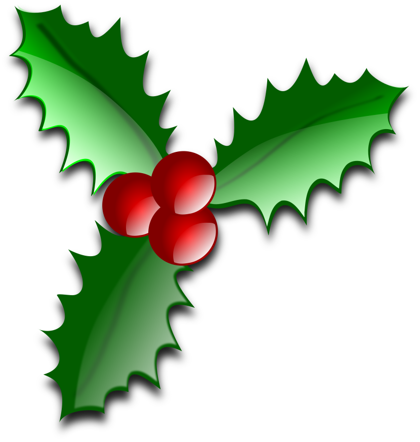 Christmas Holly Clip Art u002 - Christmas Holly Clipart