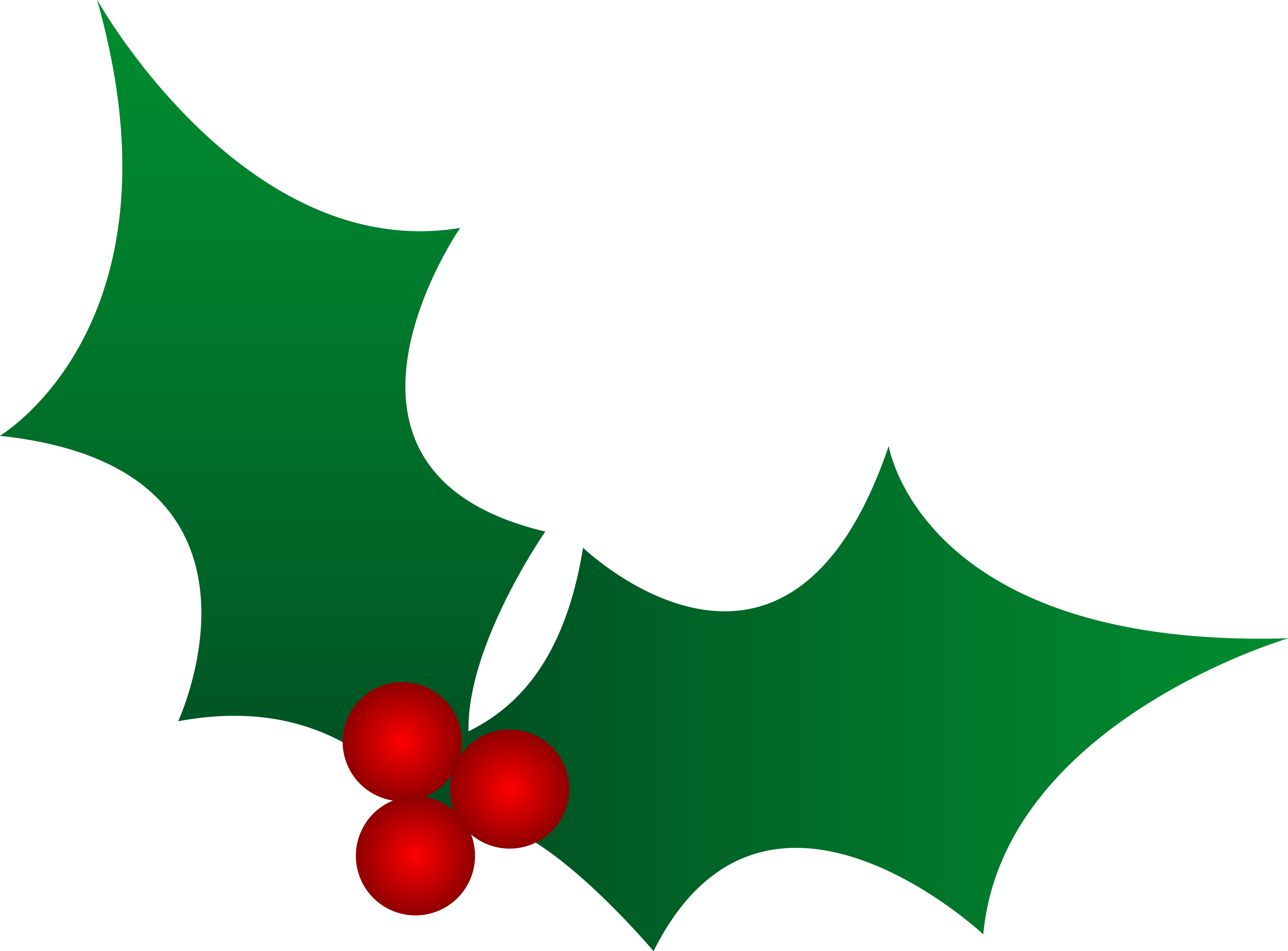 christmas holly clipart - Free Holly Clipart