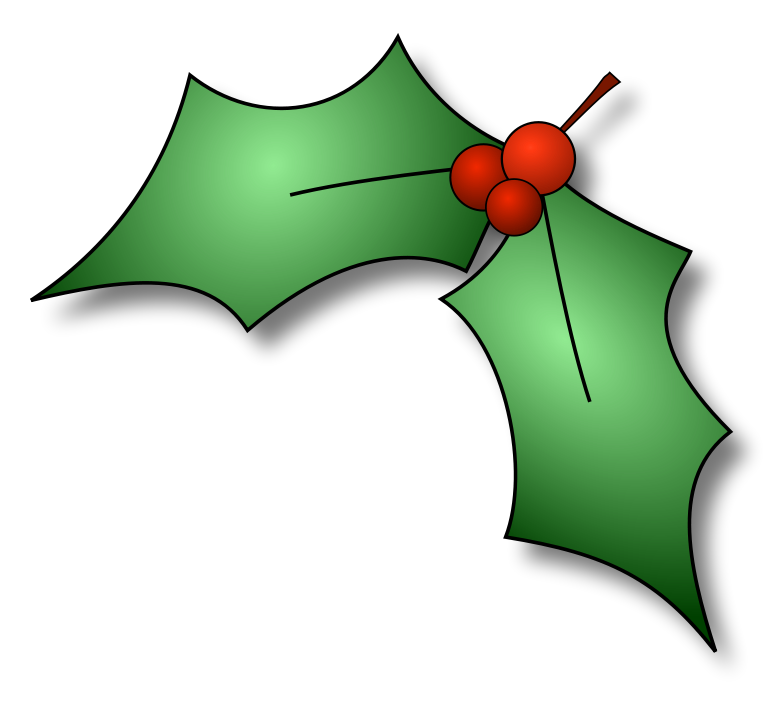 christmas holly clipart - Free Holly Clipart