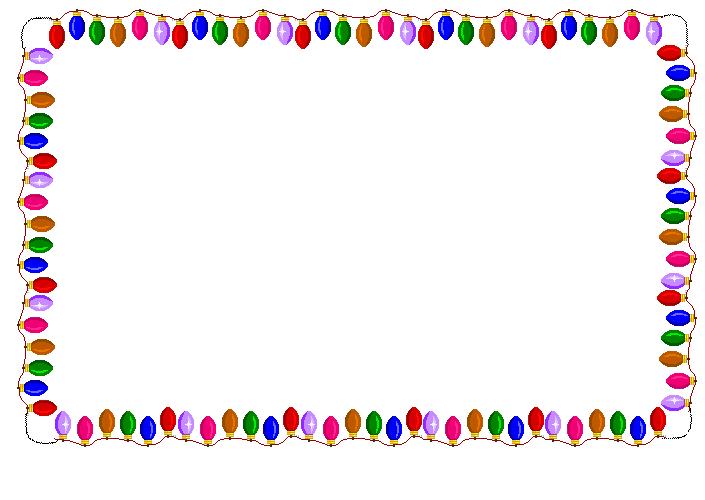 Christmas lights border clip 