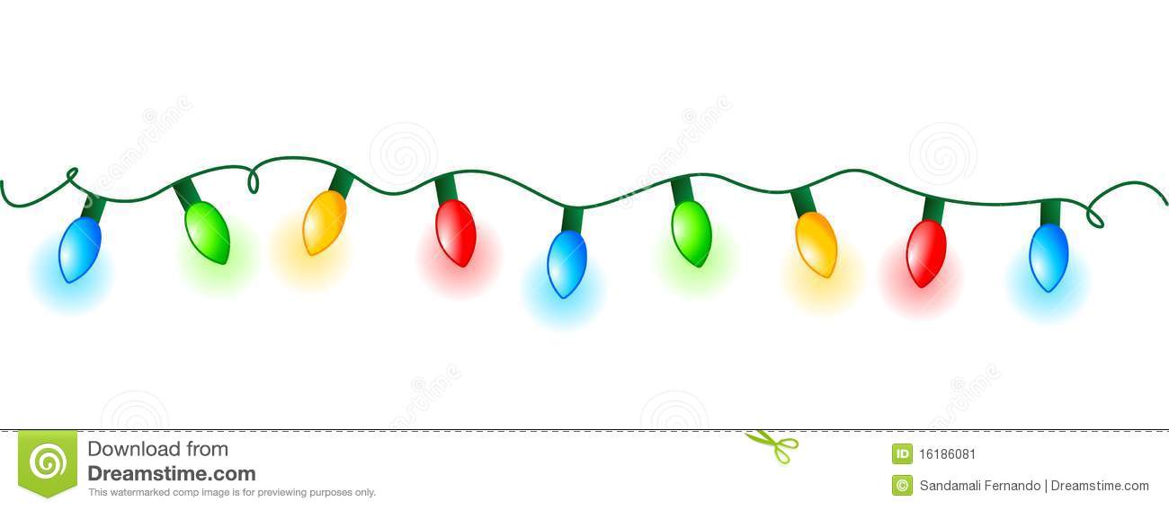 String of christmas lights cl