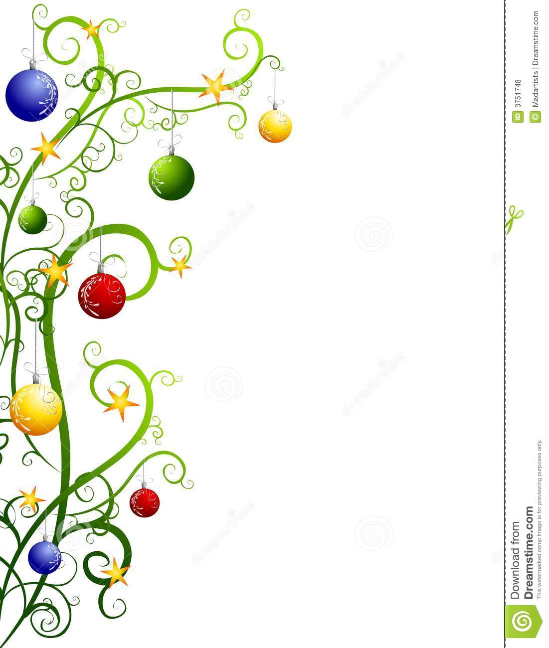 free christmas clipart borders for word