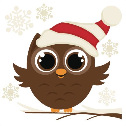 christmas owl clipart - Christmas Owl Clip Art