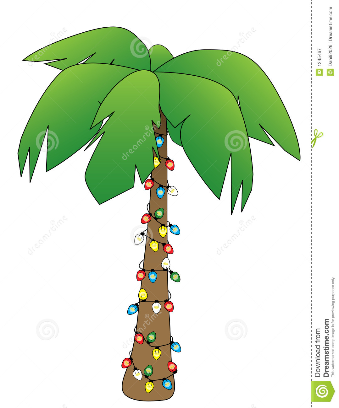 Christmas Palm Tree Clipart #1