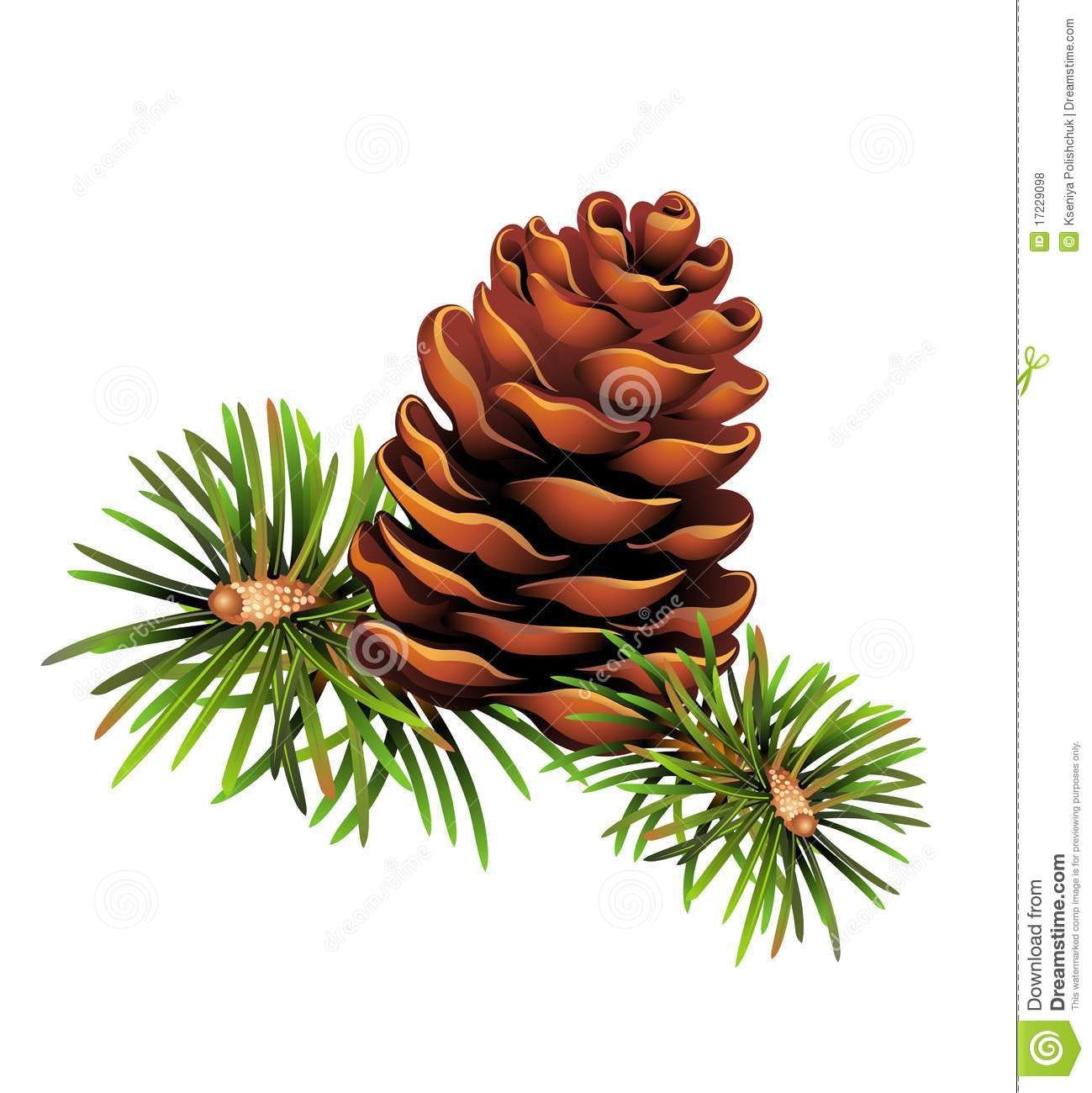 Christmas Pine Cone Clipart Pinecone Christmas Trees