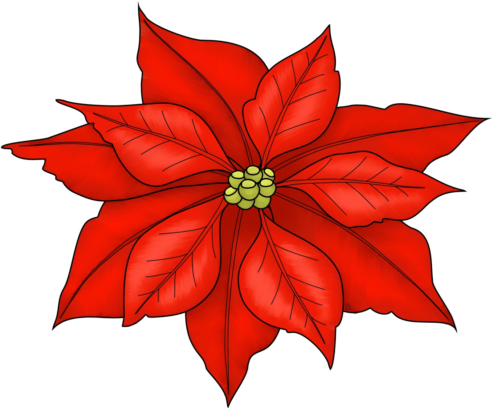 Christmas poinsettias clip ar - Poinsettia Clip Art