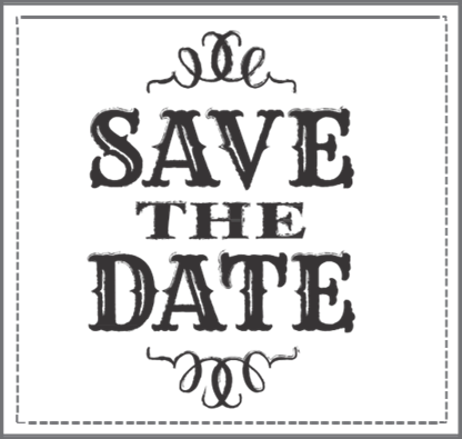 Christmas save the date clipart