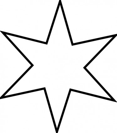 Christmas Star Outline Clipar - Star Outline Clipart