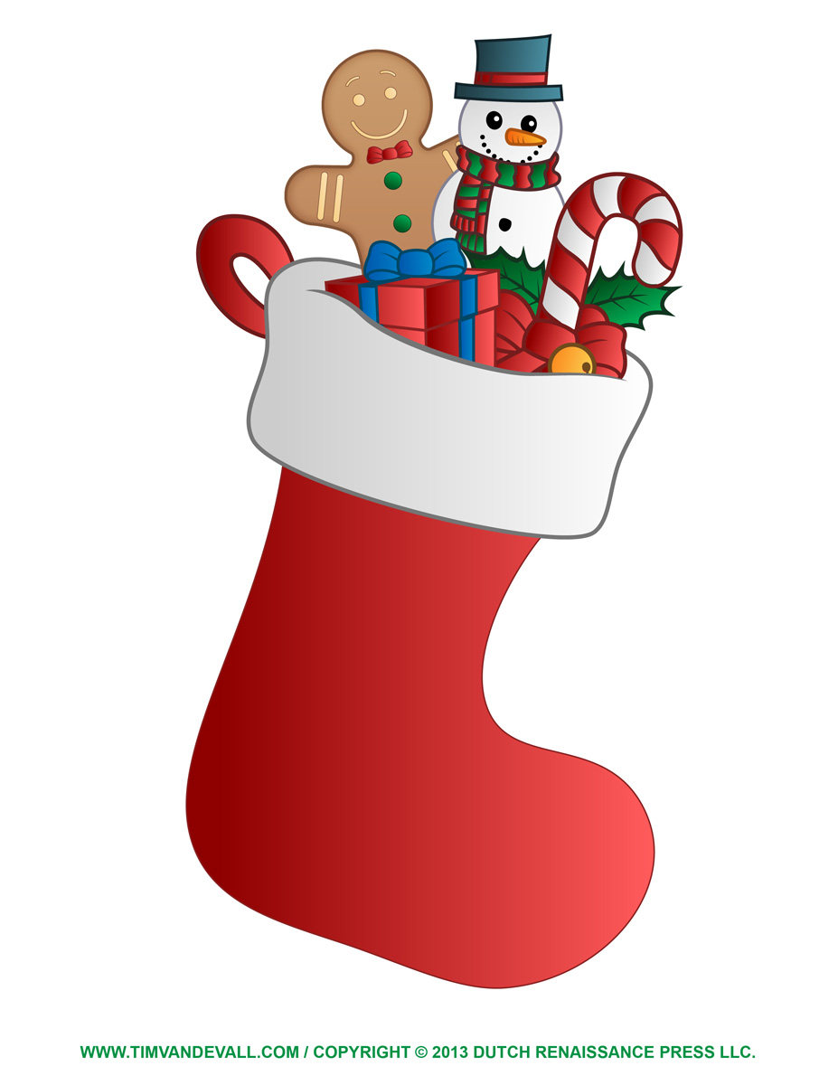 ... Christmas Stocking Clip A - Stocking Clip Art
