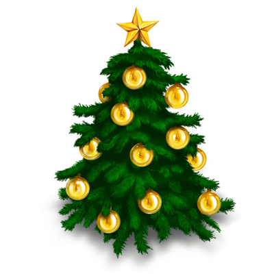 Christmas tree clip art free 