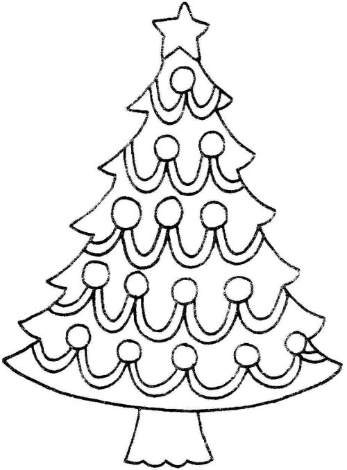 Christmas Tree Clip Art Black White Free Printable Christmas Tree