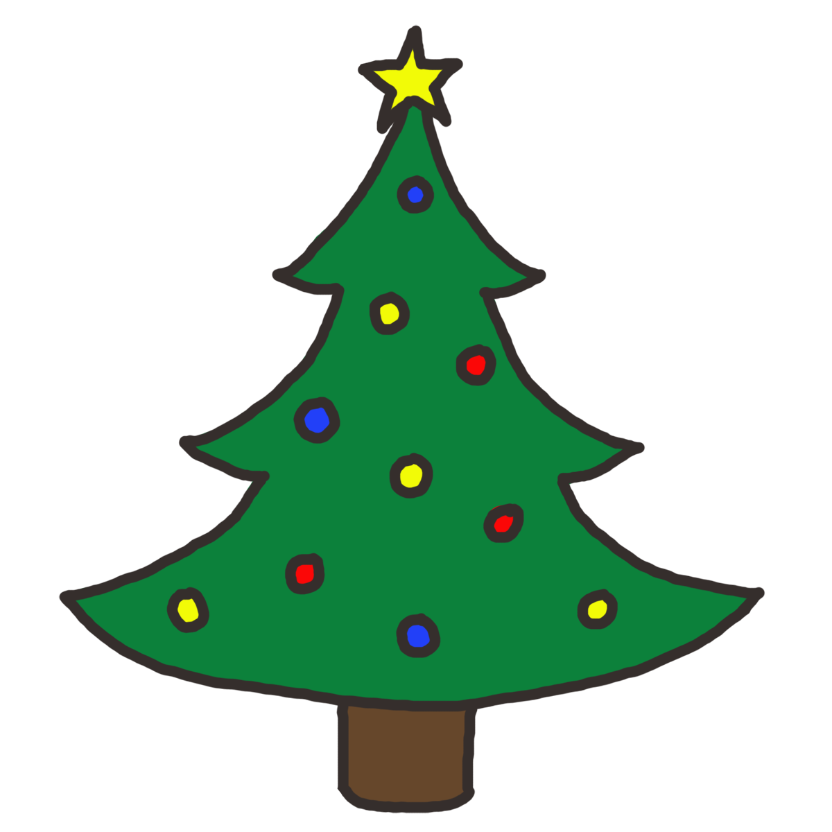 clipart of christmas tree